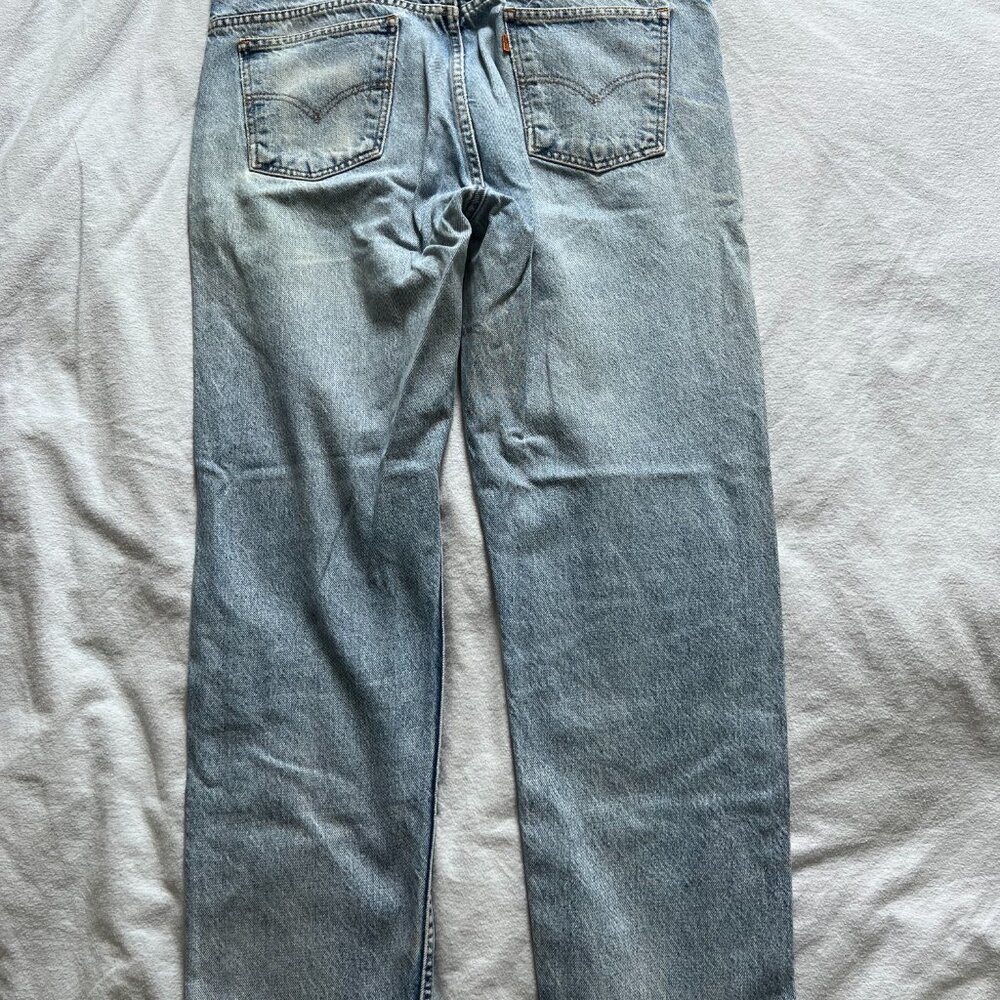 Vintage Levi’s 505 Orange Tab Straight Leg Jeans 38x30 - Picture 2 of 7